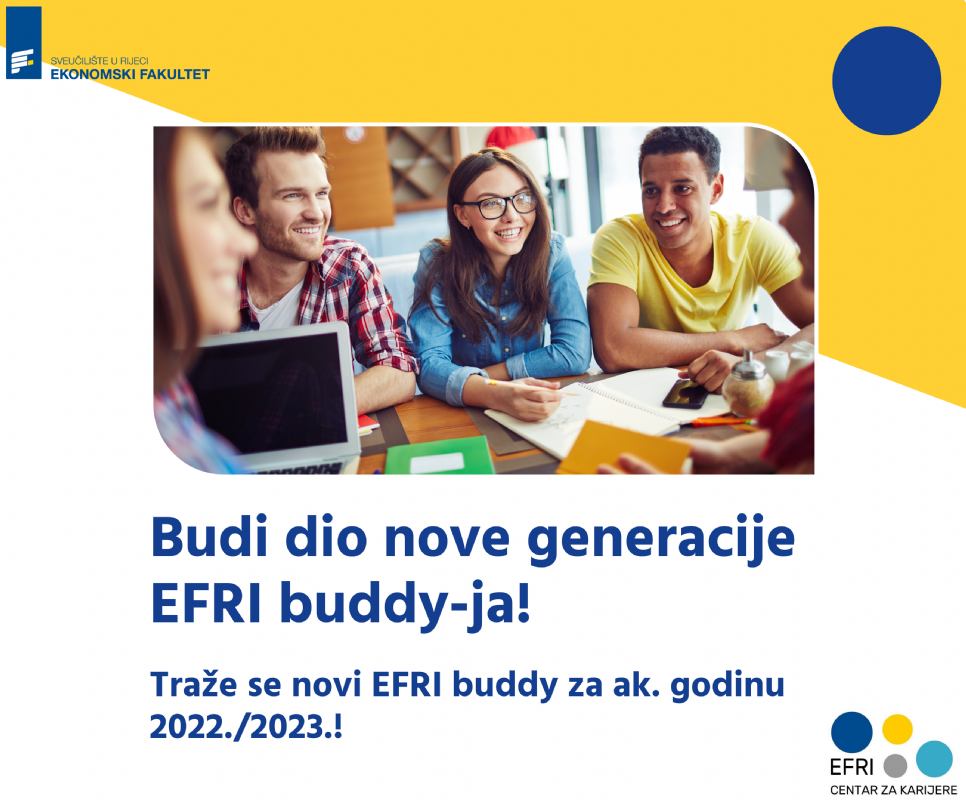 EFRI BUDDY 2022/ 2023 - OTVORENE PRIJAVE!